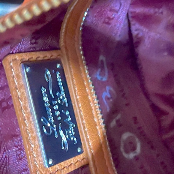 - Ralph Lauren Brown Leather Shoulder Bag with Gold Clasp - Picture 5 of 6